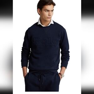 NWT! Polo Ralph Lauren Logo-Embossed Double-Knit Sweatshirt